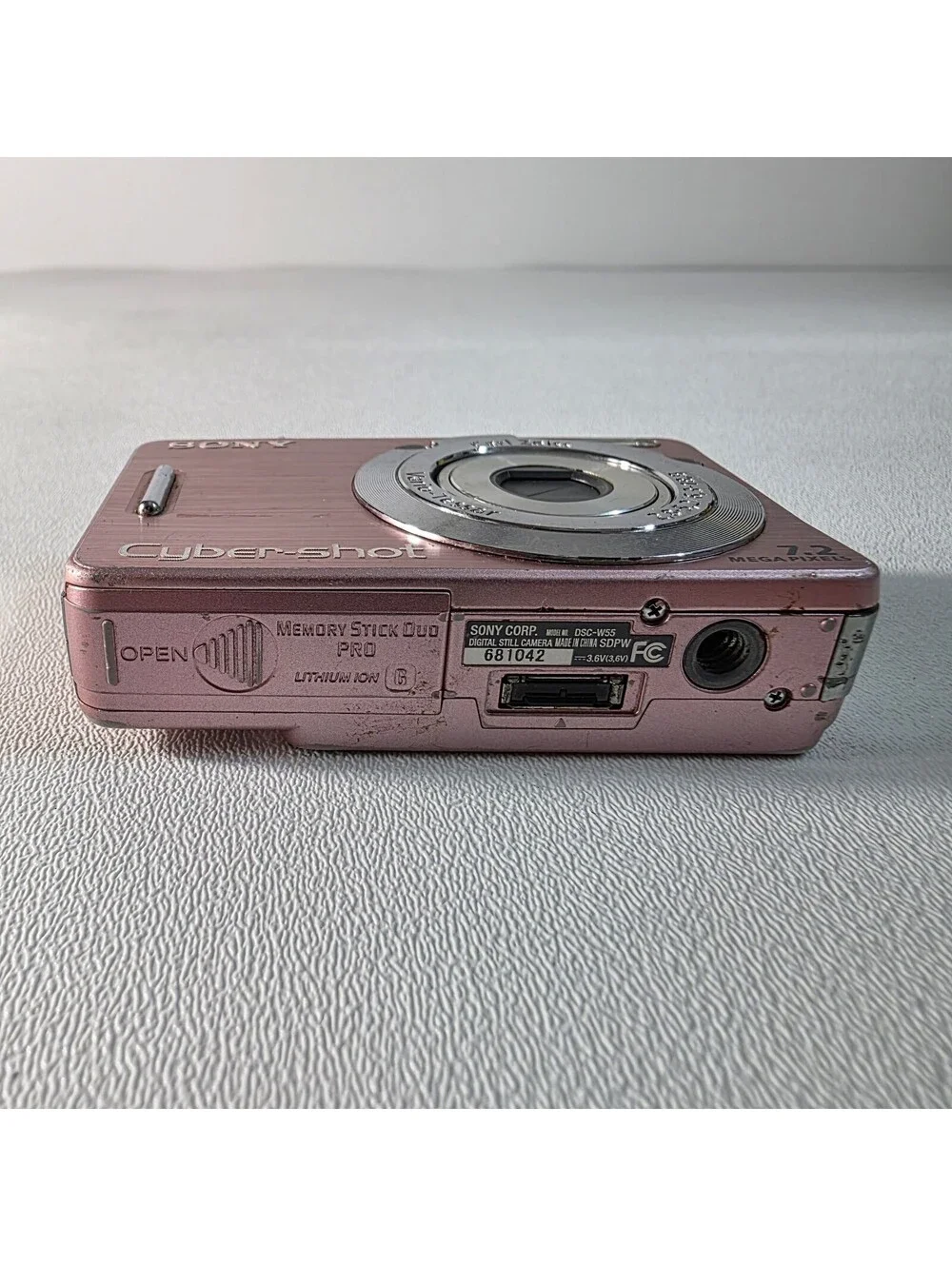 Sony Cyber-shot DSC-W55 Pink 7.2MP 3x Optical Zoom Digital Camera Tested